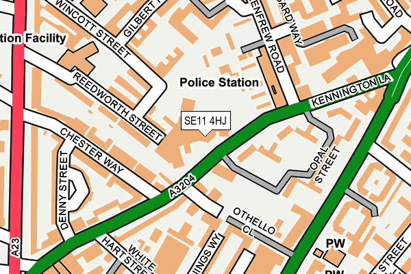 SE11 4HJ map - OS OpenMap – Local (Ordnance Survey) SE11 4HJ map - OS OpenMap – Local (Ordnance Survey)