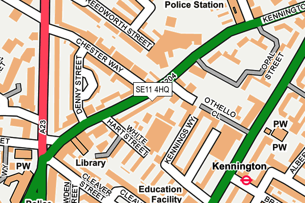SE11 4HQ map - OS OpenMap – Local (Ordnance Survey) SE11 4HQ map - OS OpenMap – Local (Ordnance Survey)