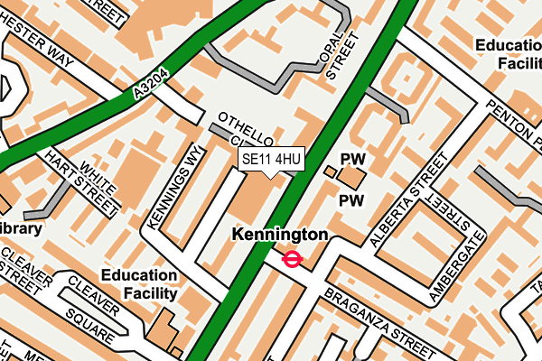 SE11 4HU map - OS OpenMap – Local (Ordnance Survey) SE11 4HU map - OS OpenMap – Local (Ordnance Survey)