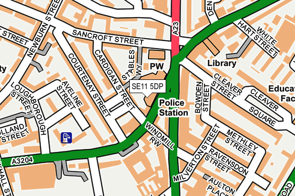SE11 5DP map - OS OpenMap – Local (Ordnance Survey) SE11 5DP map - OS OpenMap – Local (Ordnance Survey)
