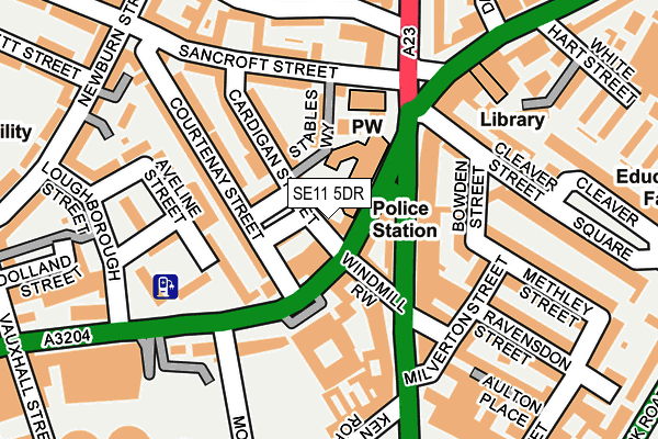 SE11 5DR map - OS OpenMap – Local (Ordnance Survey) SE11 5DR map - OS OpenMap – Local (Ordnance Survey)