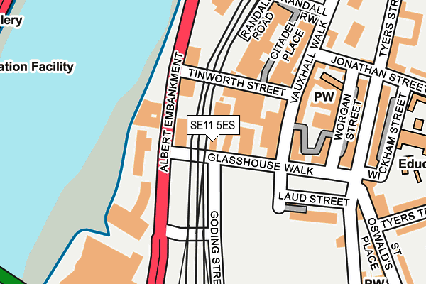 SE11 5ES map - OS OpenMap – Local (Ordnance Survey) SE11 5ES map - OS OpenMap – Local (Ordnance Survey)