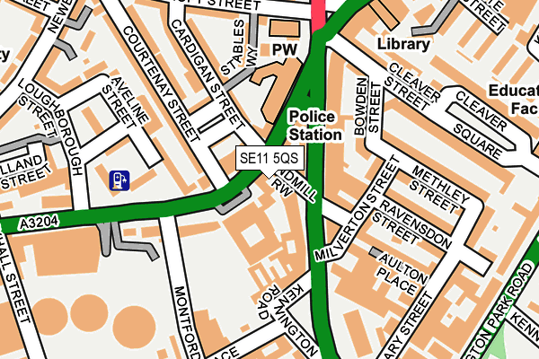 SE11 5QS map - OS OpenMap – Local (Ordnance Survey) SE11 5QS map - OS OpenMap – Local (Ordnance Survey)