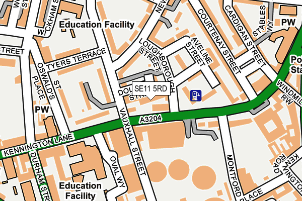 SE11 5RD map - OS OpenMap – Local (Ordnance Survey) SE11 5RD map - OS OpenMap – Local (Ordnance Survey)