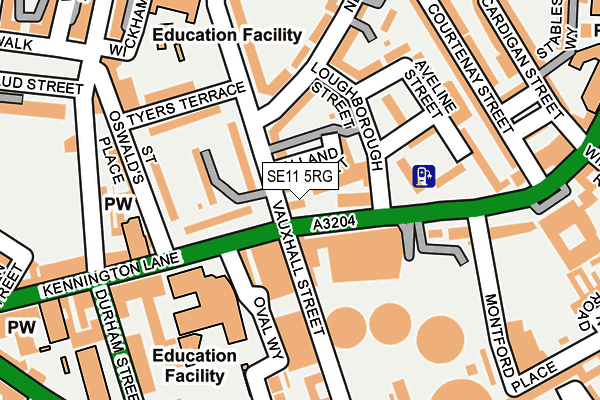 SE11 5RG map - OS OpenMap – Local (Ordnance Survey) SE11 5RG map - OS OpenMap – Local (Ordnance Survey)