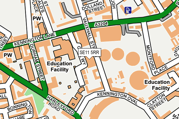 SE11 5RR map - OS OpenMap – Local (Ordnance Survey) SE11 5RR map - OS OpenMap – Local (Ordnance Survey)