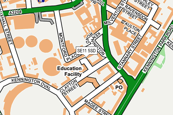 SE11 5SD map - OS OpenMap – Local (Ordnance Survey) SE11 5SD map - OS OpenMap – Local (Ordnance Survey)