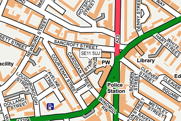 SE11 5UJ map - OS OpenMap – Local (Ordnance Survey) SE11 5UJ map - OS OpenMap – Local (Ordnance Survey)