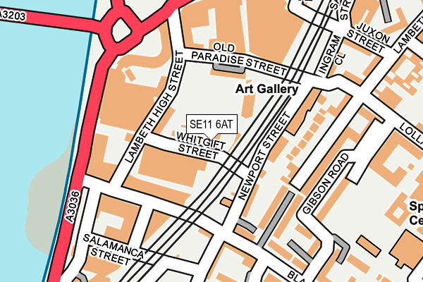 SE11 6AT map - OS OpenMap – Local (Ordnance Survey) SE11 6AT map - OS OpenMap – Local (Ordnance Survey)