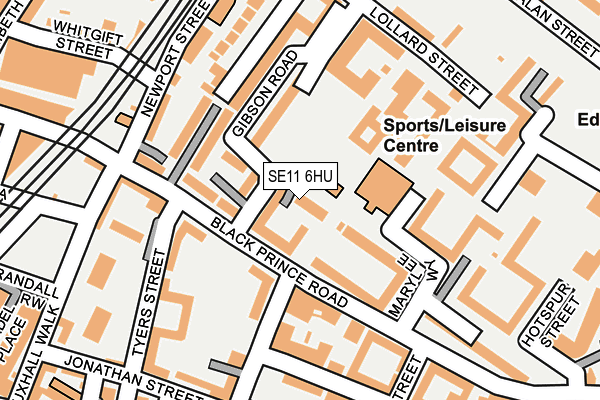 SE11 6HU map - OS OpenMap – Local (Ordnance Survey) SE11 6HU map - OS OpenMap – Local (Ordnance Survey)