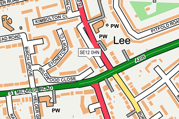 SE12 0HN map - OS OpenMap – Local (Ordnance Survey) SE12 0HN map - OS OpenMap – Local (Ordnance Survey)