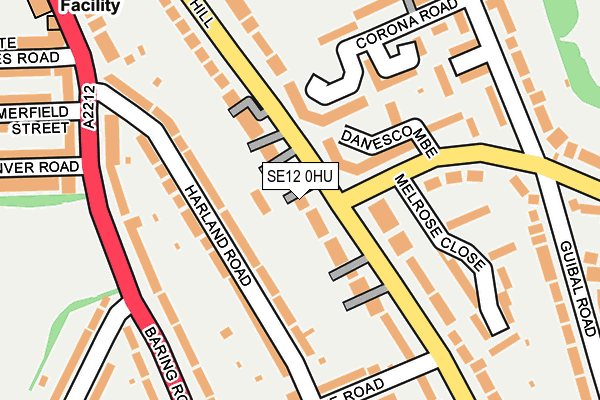 SE12 0HU map - OS OpenMap – Local (Ordnance Survey) SE12 0HU map - OS OpenMap – Local (Ordnance Survey)