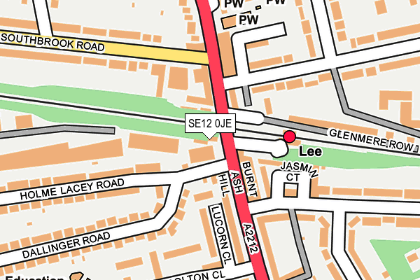 SE12 0JE map - OS OpenMap – Local (Ordnance Survey) SE12 0JE map - OS OpenMap – Local (Ordnance Survey)