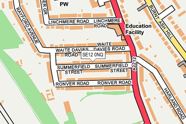 SE12 0NQ map - OS OpenMap – Local (Ordnance Survey) SE12 0NQ map - OS OpenMap – Local (Ordnance Survey)
