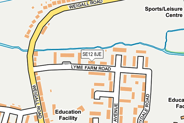 SE12 8JE map - OS OpenMap – Local (Ordnance Survey) SE12 8JE map - OS OpenMap – Local (Ordnance Survey)