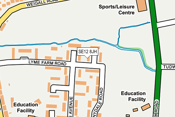 SE12 8JH map - OS OpenMap – Local (Ordnance Survey) SE12 8JH map - OS OpenMap – Local (Ordnance Survey)