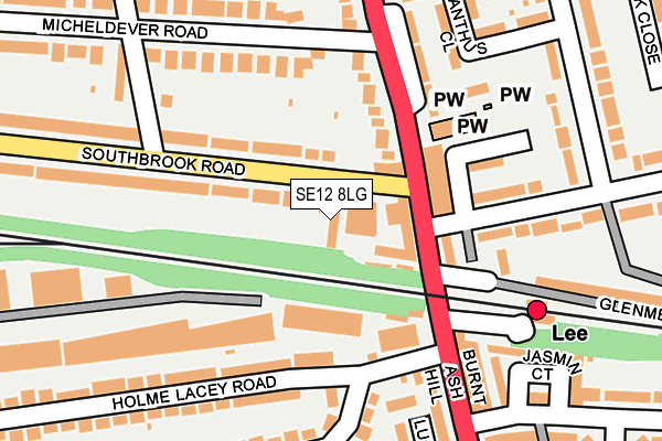 SE12 8LG map - OS OpenMap – Local (Ordnance Survey) SE12 8LG map - OS OpenMap – Local (Ordnance Survey)