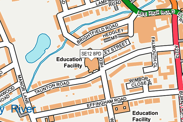 SE12 8PD map - OS OpenMap – Local (Ordnance Survey) SE12 8PD map - OS OpenMap – Local (Ordnance Survey)