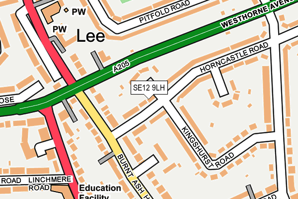 SE12 9LH map - OS OpenMap – Local (Ordnance Survey) SE12 9LH map - OS OpenMap – Local (Ordnance Survey)