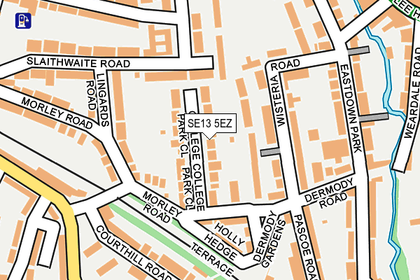 SE13 5EZ map - OS OpenMap – Local (Ordnance Survey) SE13 5EZ map - OS OpenMap – Local (Ordnance Survey)