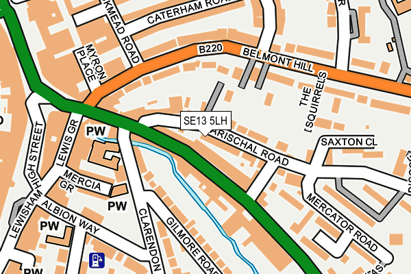 SE13 5LH map - OS OpenMap – Local (Ordnance Survey) SE13 5LH map - OS OpenMap – Local (Ordnance Survey)