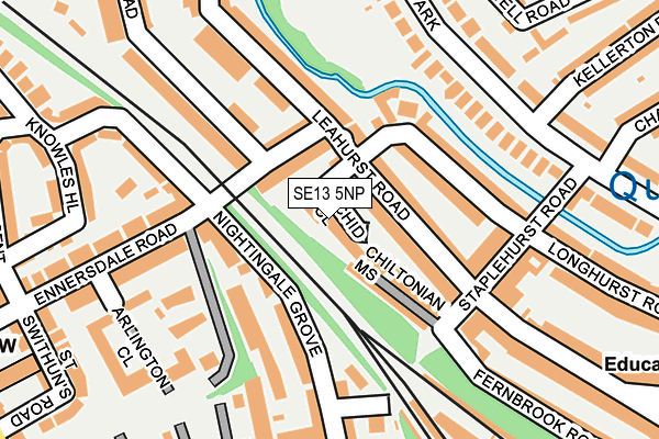 SE13 5NP map - OS OpenMap – Local (Ordnance Survey)