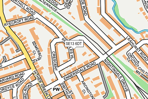 SE13 6DT map - OS OpenMap – Local (Ordnance Survey) SE13 6DT map - OS OpenMap – Local (Ordnance Survey)