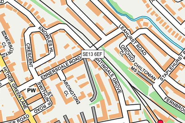 SE13 6EF map - OS OpenMap – Local (Ordnance Survey) SE13 6EF map - OS OpenMap – Local (Ordnance Survey)