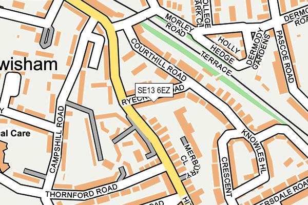SE13 6EZ map - OS OpenMap – Local (Ordnance Survey) SE13 6EZ map - OS OpenMap – Local (Ordnance Survey)