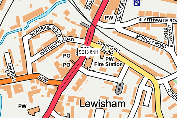 SE13 6NH map - OS OpenMap – Local (Ordnance Survey) SE13 6NH map - OS OpenMap – Local (Ordnance Survey)