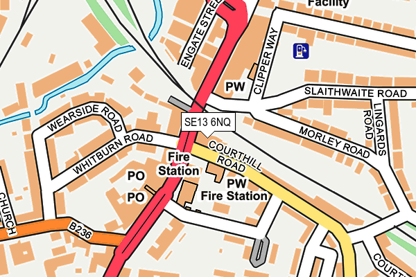 SE13 6NQ map - OS OpenMap – Local (Ordnance Survey) SE13 6NQ map - OS OpenMap – Local (Ordnance Survey)