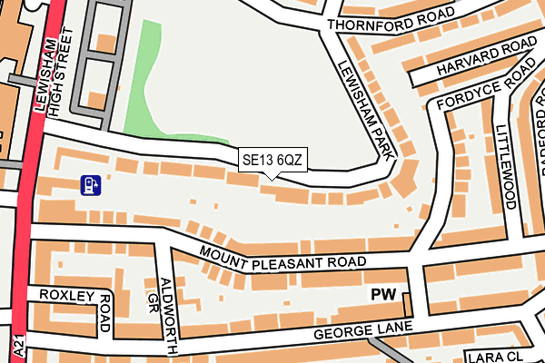 SE13 6QZ map - OS OpenMap – Local (Ordnance Survey) SE13 6QZ map - OS OpenMap – Local (Ordnance Survey)