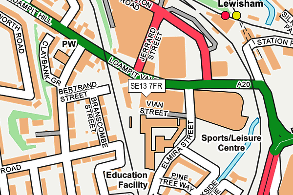 SE13 7FR map - OS OpenMap – Local (Ordnance Survey) SE13 7FR map - OS OpenMap – Local (Ordnance Survey)