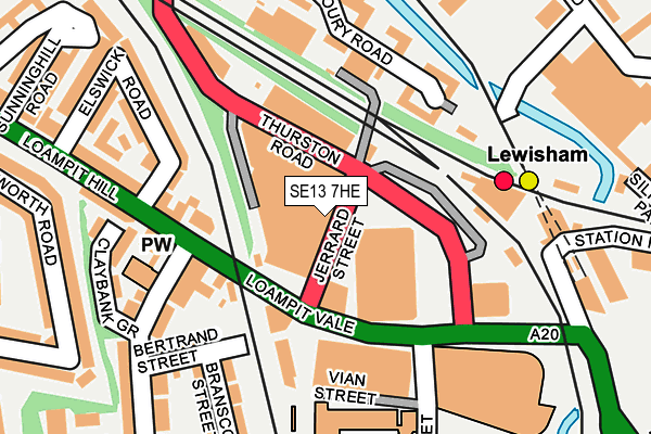 SE13 7HE map - OS OpenMap – Local (Ordnance Survey) SE13 7HE map - OS OpenMap – Local (Ordnance Survey)
