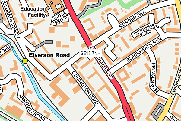 SE13 7NH map - OS OpenMap – Local (Ordnance Survey) SE13 7NH map - OS OpenMap – Local (Ordnance Survey)