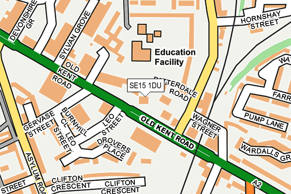 SE15 1DU map - OS OpenMap – Local (Ordnance Survey) SE15 1DU map - OS OpenMap – Local (Ordnance Survey)