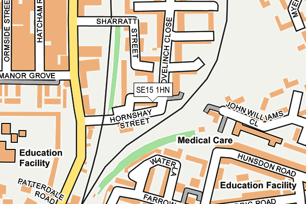 SE15 1HN map - OS OpenMap – Local (Ordnance Survey) SE15 1HN map - OS OpenMap – Local (Ordnance Survey)