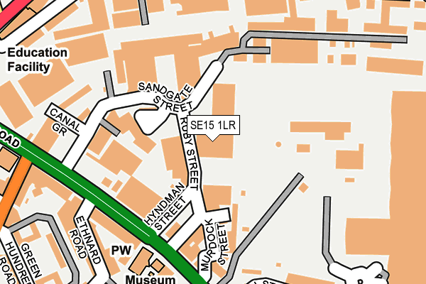 SE15 1LR map - OS OpenMap – Local (Ordnance Survey) SE15 1LR map - OS OpenMap – Local (Ordnance Survey)