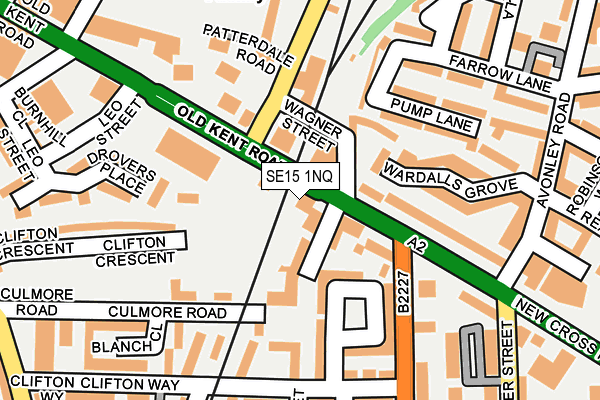 SE15 1NQ map - OS OpenMap – Local (Ordnance Survey) SE15 1NQ map - OS OpenMap – Local (Ordnance Survey)