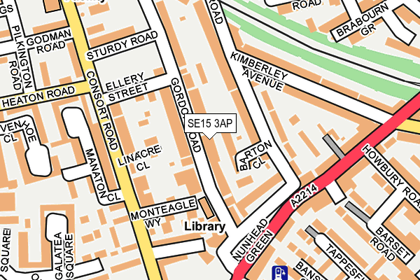 SE15 3AP map - OS OpenMap – Local (Ordnance Survey) SE15 3AP map - OS OpenMap – Local (Ordnance Survey)