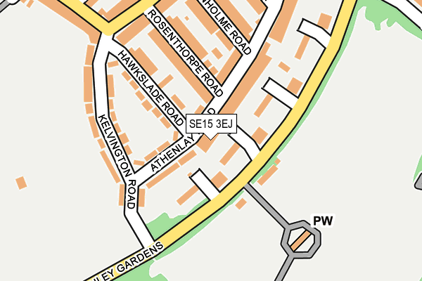 SE15 3EJ map - OS OpenMap – Local (Ordnance Survey) SE15 3EJ map - OS OpenMap – Local (Ordnance Survey)
