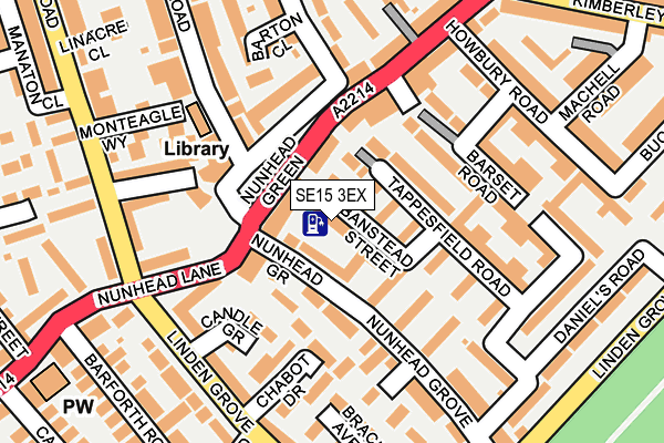 SE15 3EX map - OS OpenMap – Local (Ordnance Survey) SE15 3EX map - OS OpenMap – Local (Ordnance Survey)