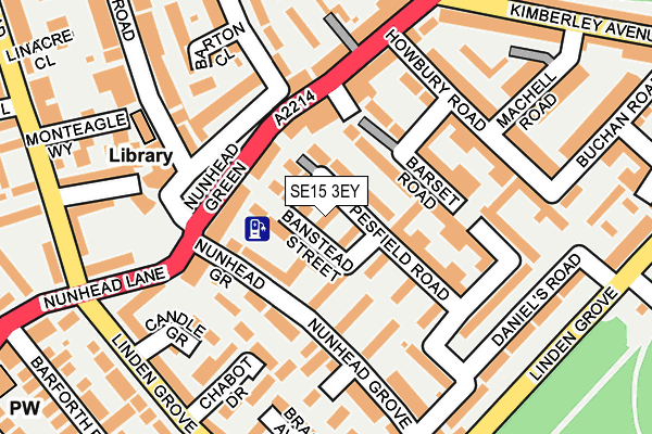 SE15 3EY map - OS OpenMap – Local (Ordnance Survey) SE15 3EY map - OS OpenMap – Local (Ordnance Survey)