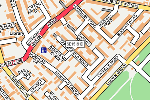 SE15 3HD map - OS OpenMap – Local (Ordnance Survey) SE15 3HD map - OS OpenMap – Local (Ordnance Survey)