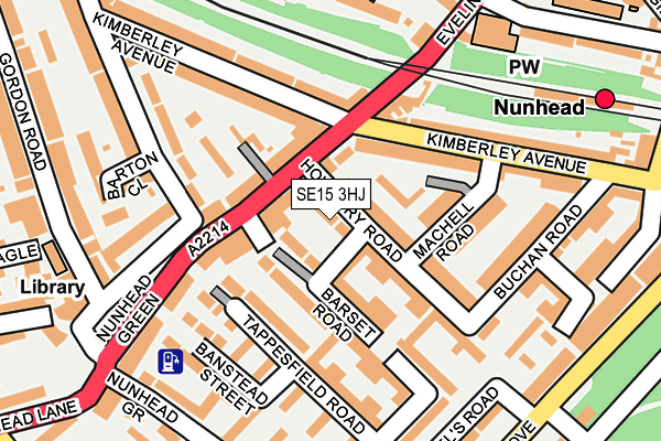 SE15 3HJ map - OS OpenMap – Local (Ordnance Survey) SE15 3HJ map - OS OpenMap – Local (Ordnance Survey)