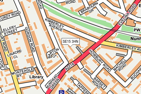 SE15 3HN map - OS OpenMap – Local (Ordnance Survey) SE15 3HN map - OS OpenMap – Local (Ordnance Survey)