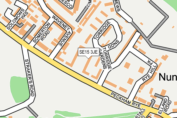 SE15 3JE map - OS OpenMap – Local (Ordnance Survey) SE15 3JE map - OS OpenMap – Local (Ordnance Survey)