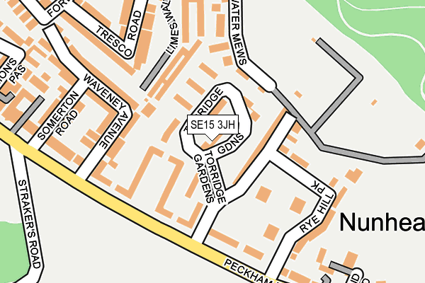 SE15 3JH map - OS OpenMap – Local (Ordnance Survey) SE15 3JH map - OS OpenMap – Local (Ordnance Survey)