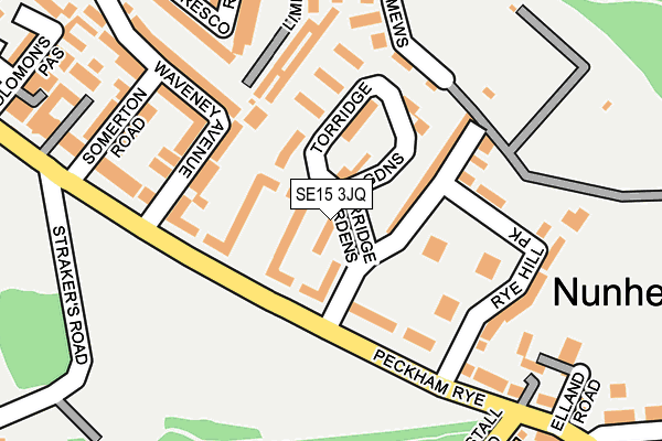 SE15 3JQ map - OS OpenMap – Local (Ordnance Survey) SE15 3JQ map - OS OpenMap – Local (Ordnance Survey)