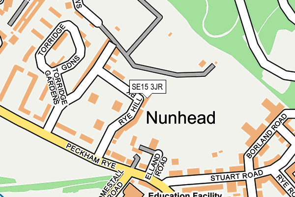 SE15 3JR map - OS OpenMap – Local (Ordnance Survey) SE15 3JR map - OS OpenMap – Local (Ordnance Survey)